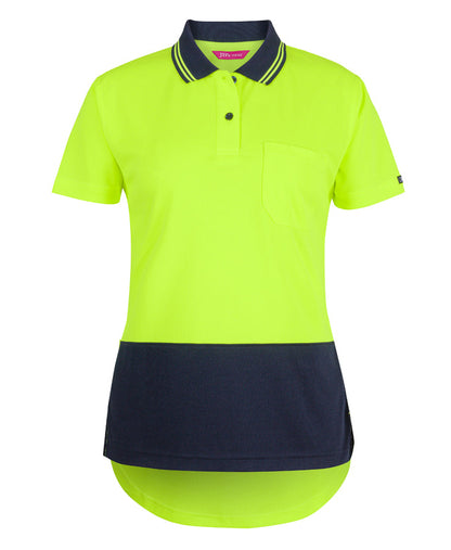 JB's Ladies Hi Vis S/S Drop Tail Polo (6HDS1)