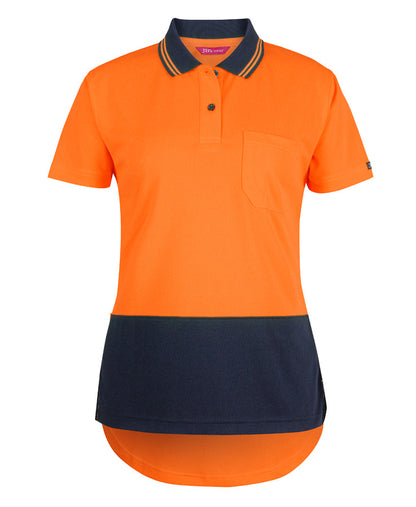 JB's Ladies Hi Vis S/S Drop Tail Polo (6HDS1)