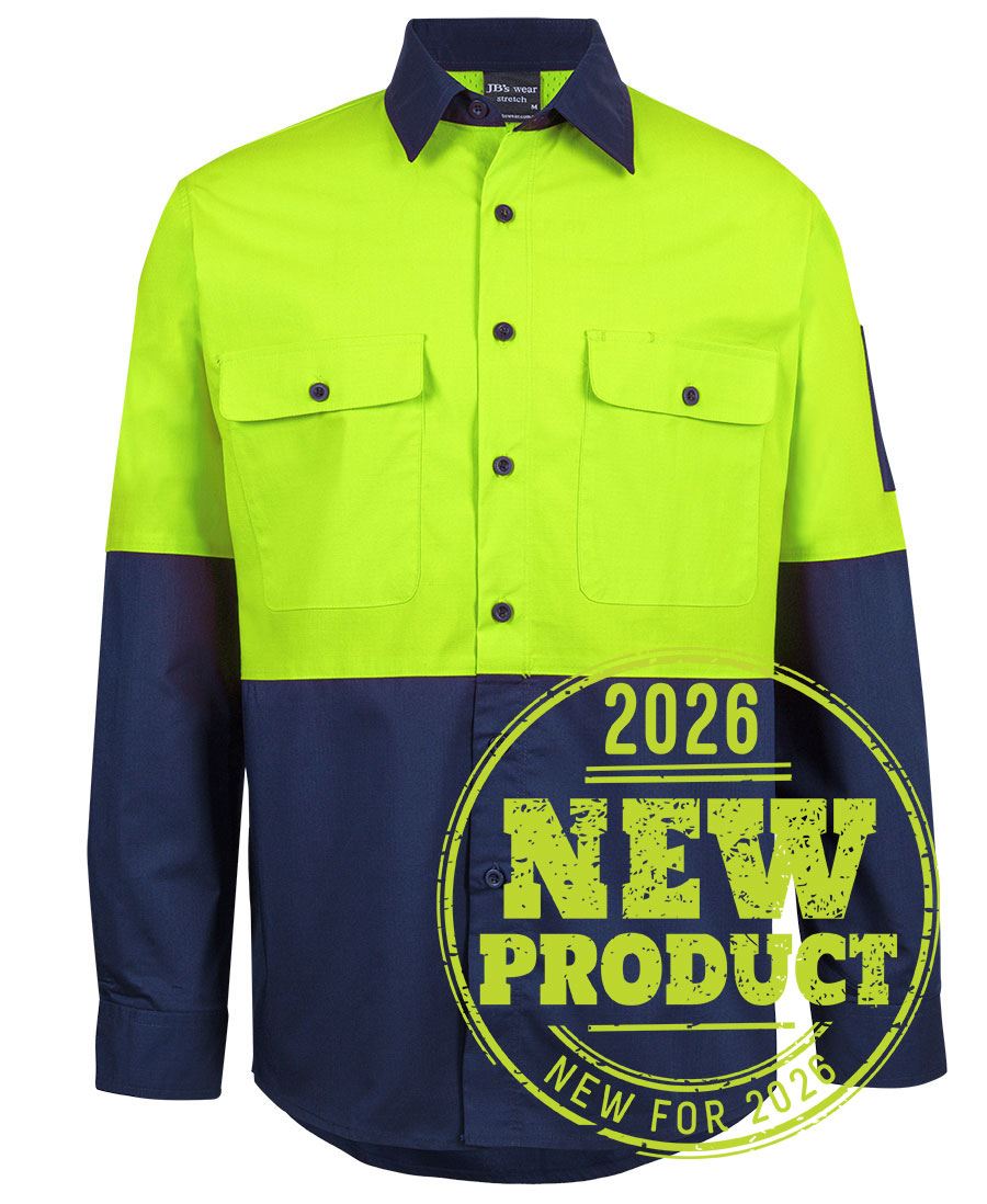 JB's Hi VIs Class F Ripstop L/S Work Shirt (6HRFL)