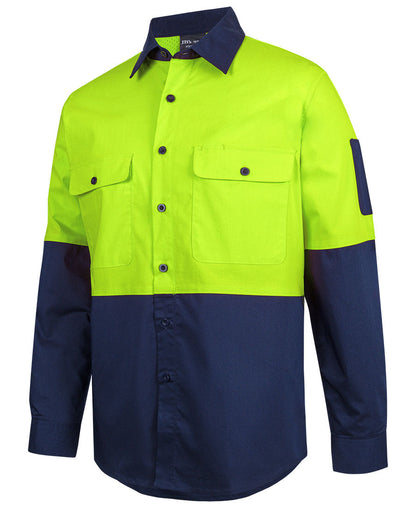 JB's Hi VIs Class F Ripstop L/S Work Shirt (6HRFL)