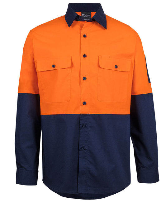 JB's Hi VIs Class F Ripstop L/S Work Shirt (6HRFL)