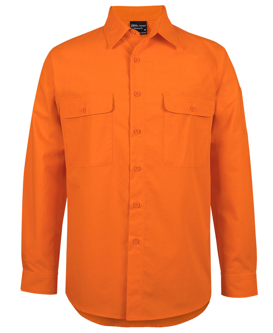 JB's Hi VIs Class F Ripstop L/S Work Shirt (6HRFL)