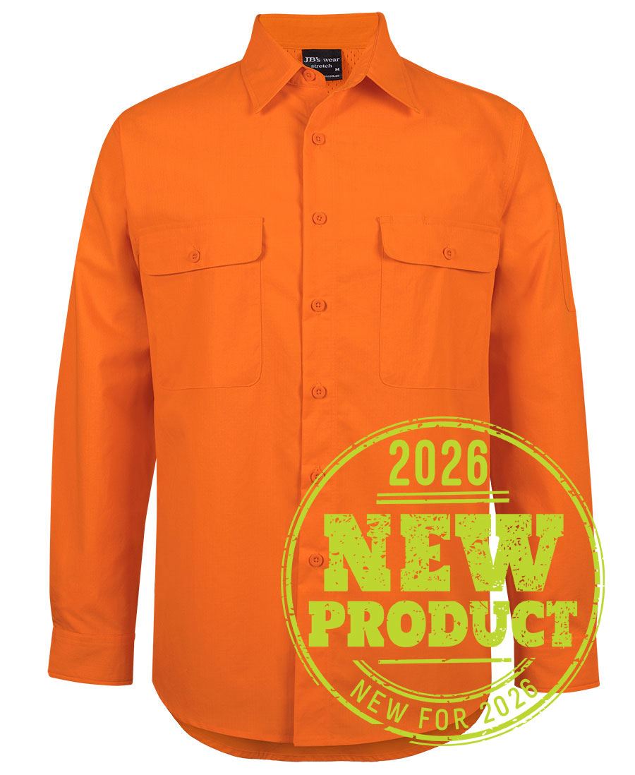JB's Hi VIs Class F Ripstop L/S Work Shirt (6HRFL)