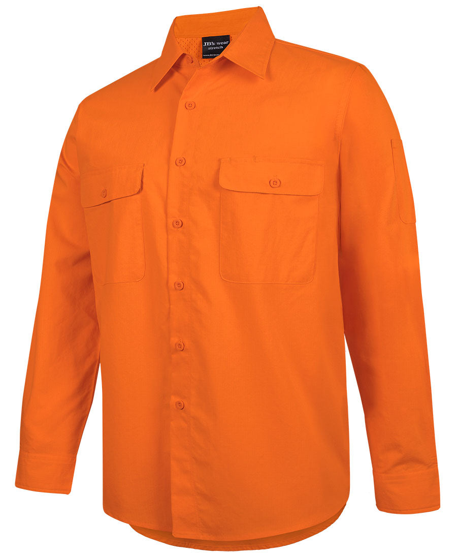 JB's Hi VIs Class F Ripstop L/S Work Shirt (6HRFL)