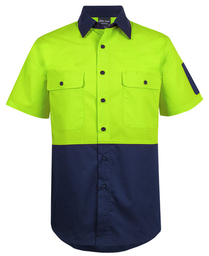 JB's Hi Vis Class F Ripstop S/S Work Shirt (6HRFS)