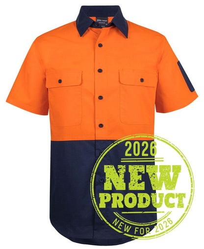 JB's Hi Vis Class F Ripstop S/S Work Shirt (6HRFS)