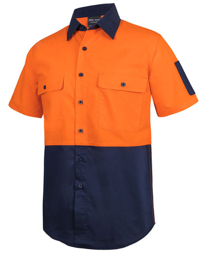JB's Hi Vis Class F Ripstop S/S Work Shirt (6HRFS)
