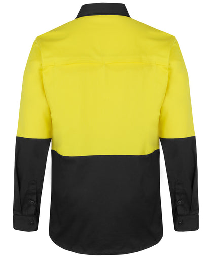 JB'S Hi Vis L/S Stretch Work Shirt (6HSWL)
