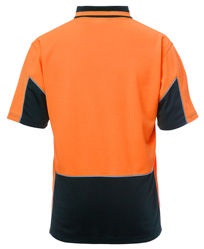 JB's Wear-JB's Hi Vis S/S Gap Polo-Orange/Navy / XS-Uniform Wholesalers - 5