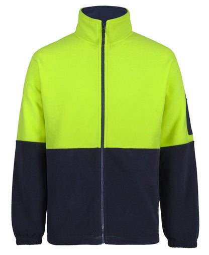JB's Hi Vis Full ZIp Polar Fleece (6HVPE)