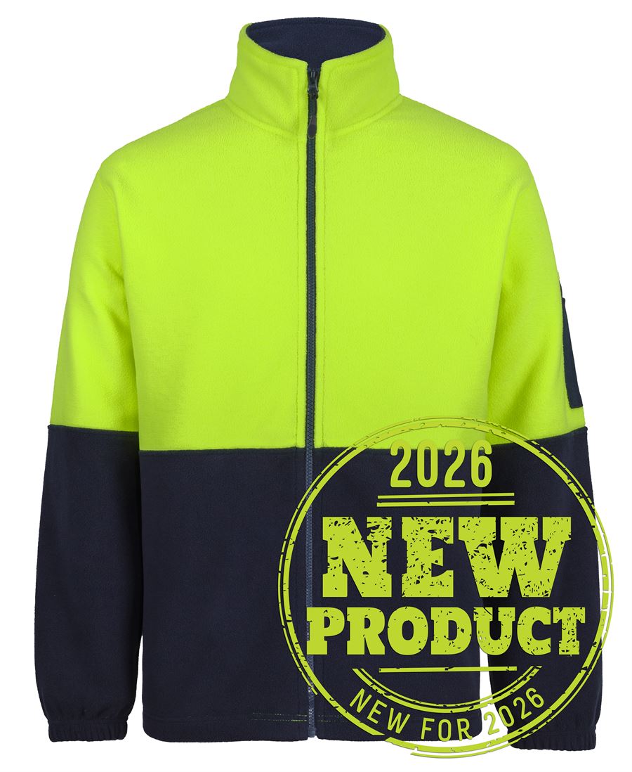 JB's Hi Vis Full ZIp Polar Fleece (6HVPE)