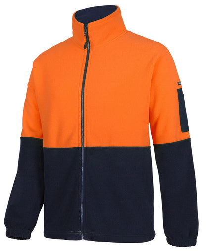 JB's Hi Vis Full ZIp Polar Fleece (6HVPE)