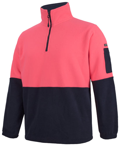 JB's Hi Vis 1/2 Zip Polar Fleece - Adults (6HVPF)