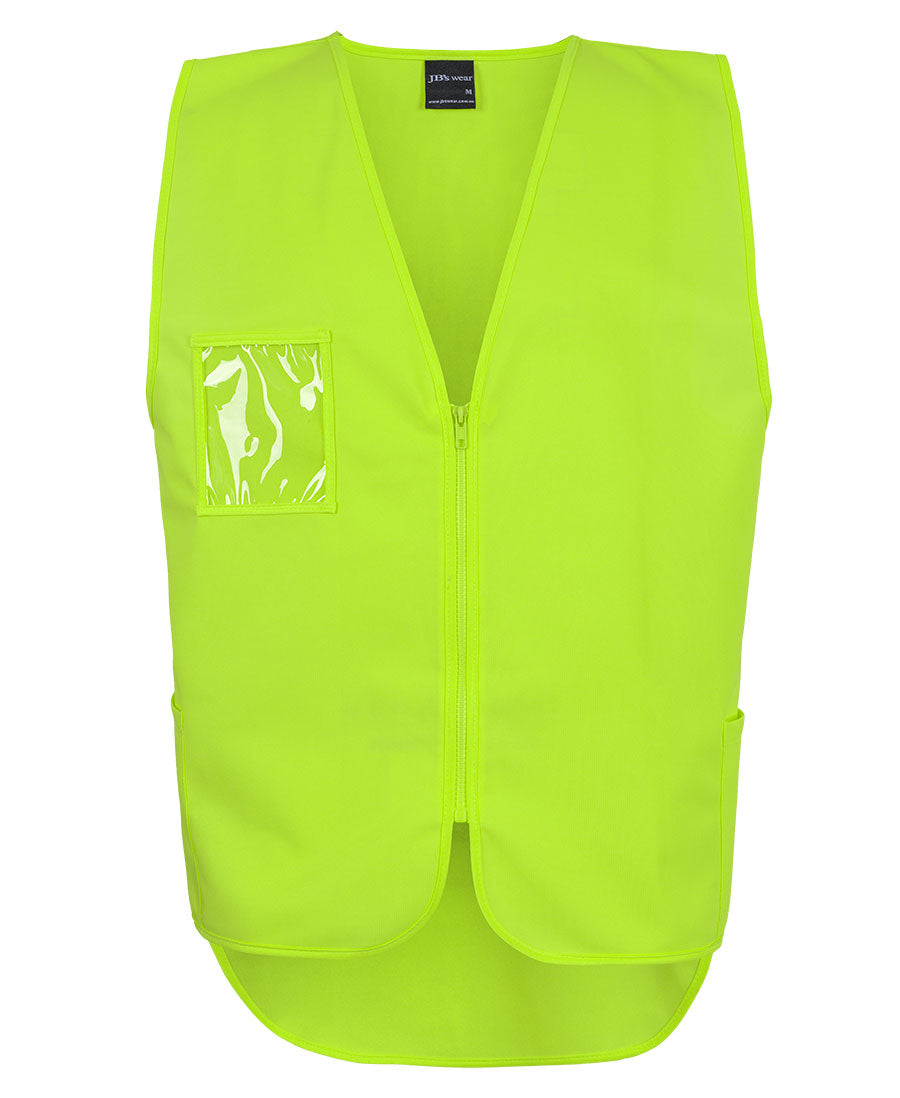 JB's Hi Vis Zip Drop Tail Safety Vest (6HVSW)