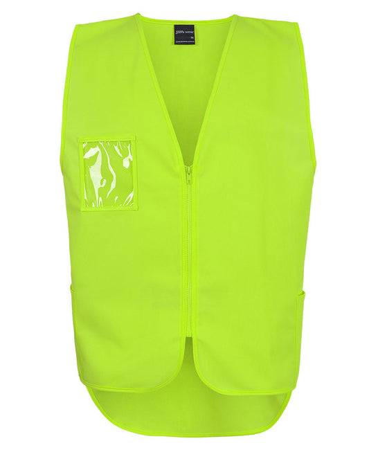 JB's Hi Vis Zip Drop Tail Safety Vest (6HVSW)