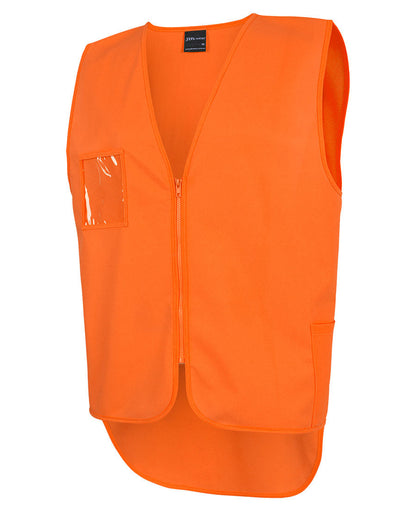 JB's Hi Vis Zip Drop Tail Safety Vest (6HVSW)