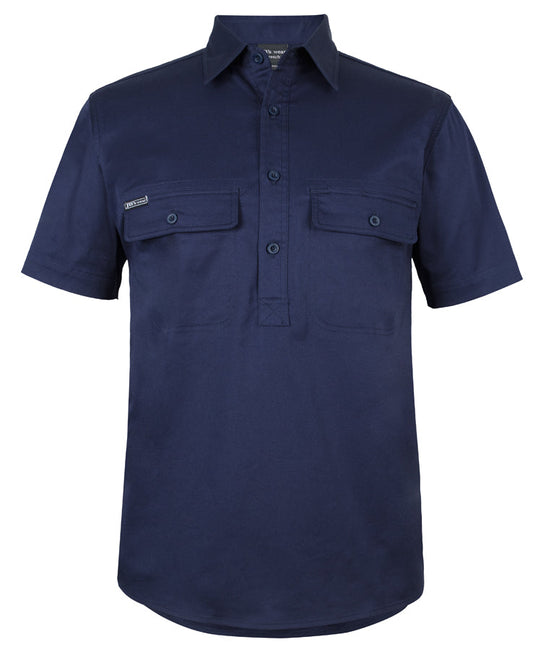 JB's S/S Stretch Close Front Work Shirt (6WKCS)