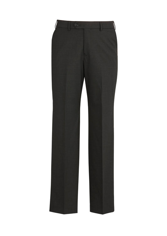 Biz Corporates Mens Comfort Wool Stretch Flat Front Pant (74012)-Clearance