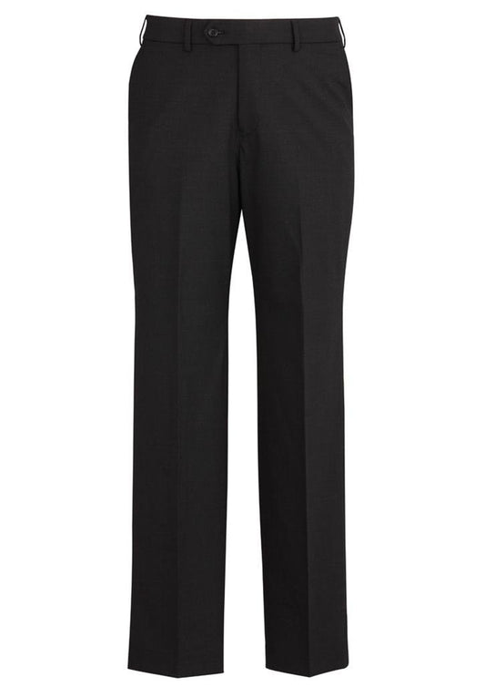 Biz Corporates Mens Comfort Wool Stretch Flat Front Pant (74012)