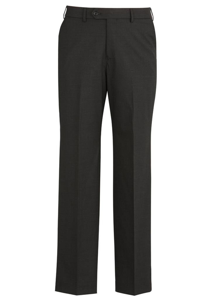 Biz Corporates Mens Comfort Wool Stretch Flat Front Pant (74012)