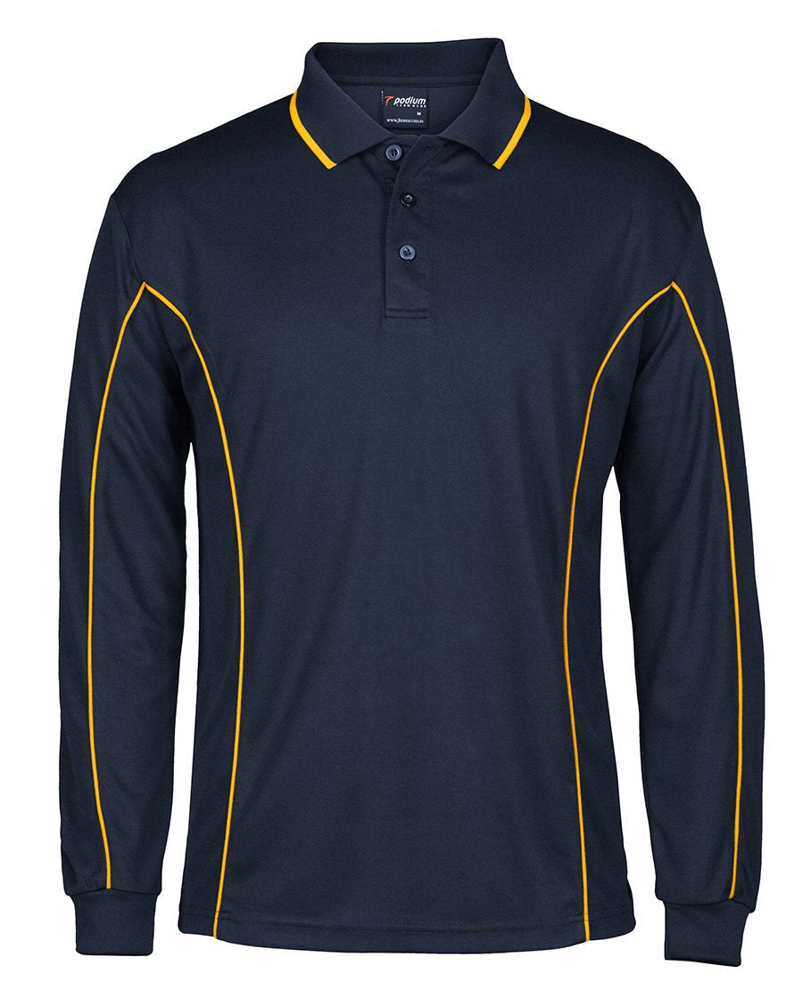 JBs Wear Podium Long Sleeve Piping Polo (7PIPL)
