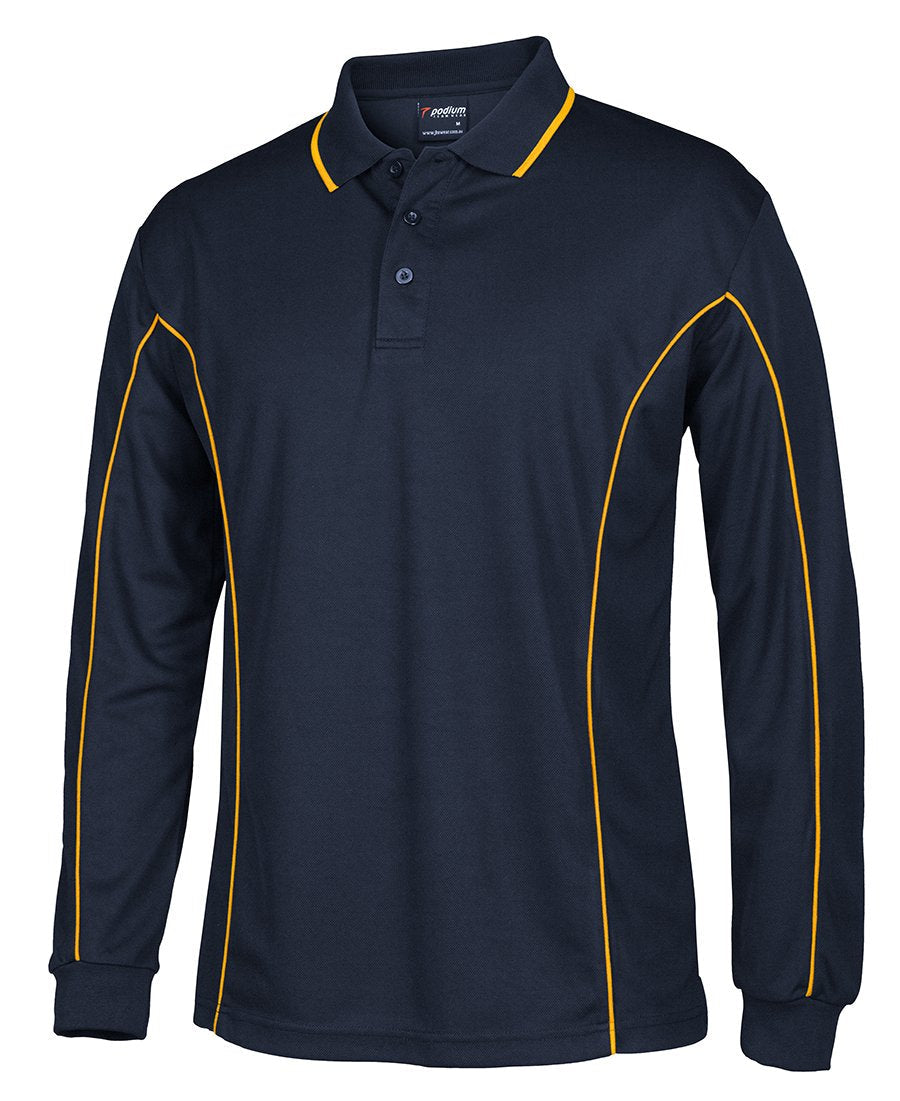 JBs Wear Podium Long Sleeve Piping Polo (7PIPL)
