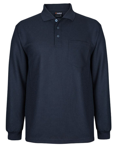 JB'S Podium L/S Waffle Pocket Polo (7WPL)