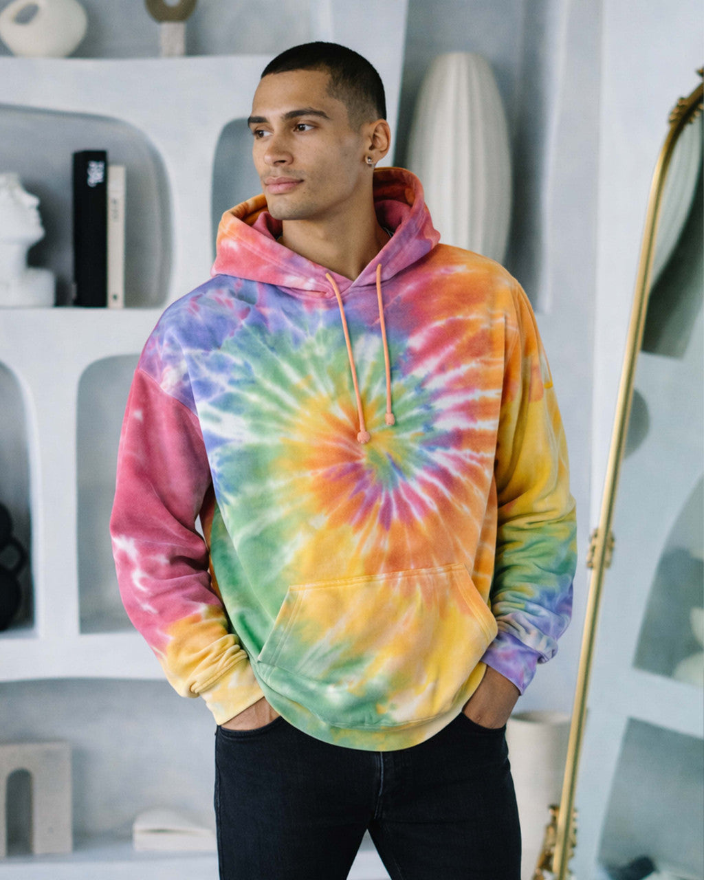 Colortone Spider Wash Pullover Hoodie (8777)