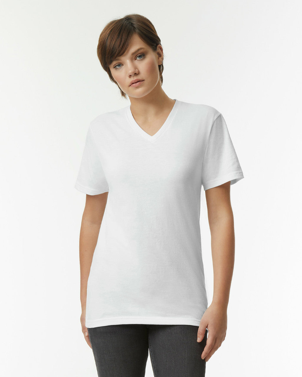 American Apparel CVC Unisex V-Neck T-Shirt (2006CVC)