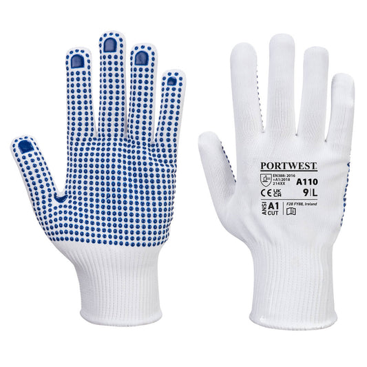 Portwest Nylon Polka Dot Glove (A110)