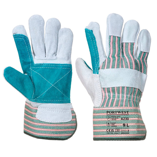 Portwest Double Palm Cotton Back Glove (A230) - Clearance