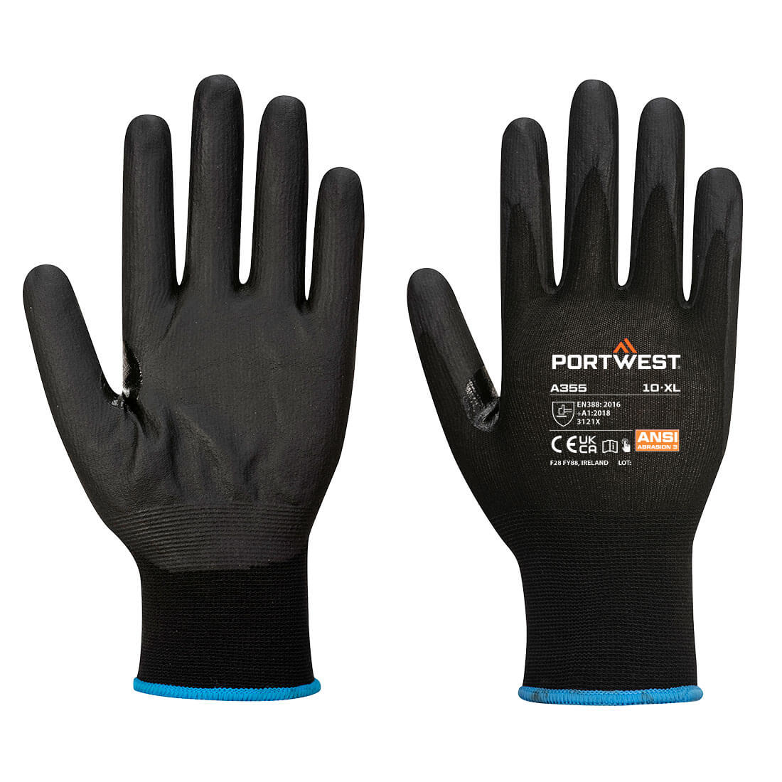 Portwest NPR15 Nitrile Foam Touchscreen Glove PK12 (A355)