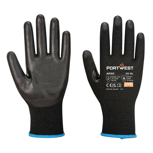 Portwest LR15 PU Touchscreen Glove PK12 (AP33)