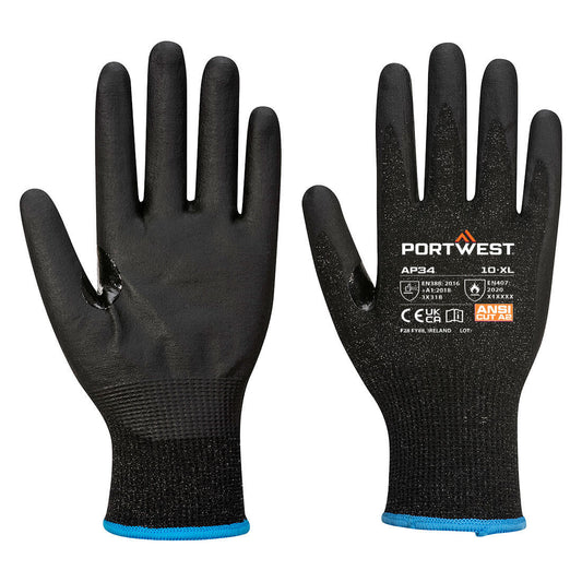 Portwest LR15 Nitrile Foam Touchscreen Glove PK12 (AP34)