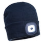Portwest Beanie LED Head Light USB Rechargeable (B029)