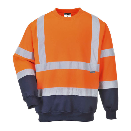 Portwest Two Tone Hi-Vis Sweatshirt (B306)