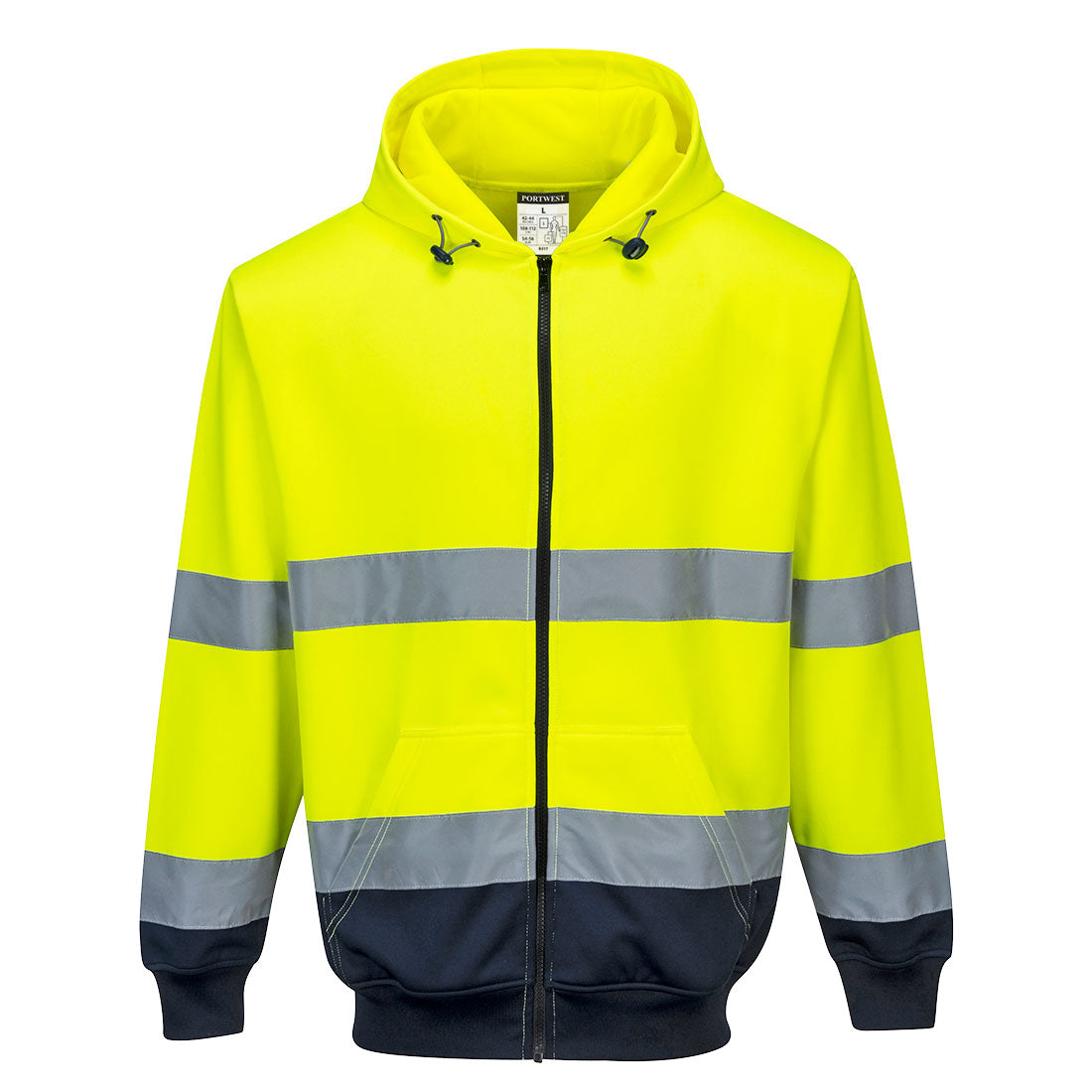 Portwest Hi-Vis Two-Tone Zipped Hoody (B317)