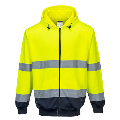 Portwest Hi-Vis Two-Tone Zipped Hoody (B317)