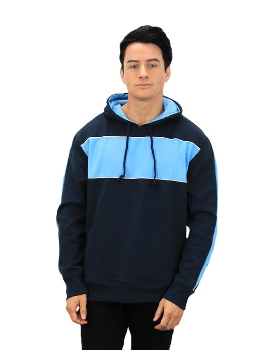 Be Seen Adults Three Toned Hoodie With Contrast (BSHD11)