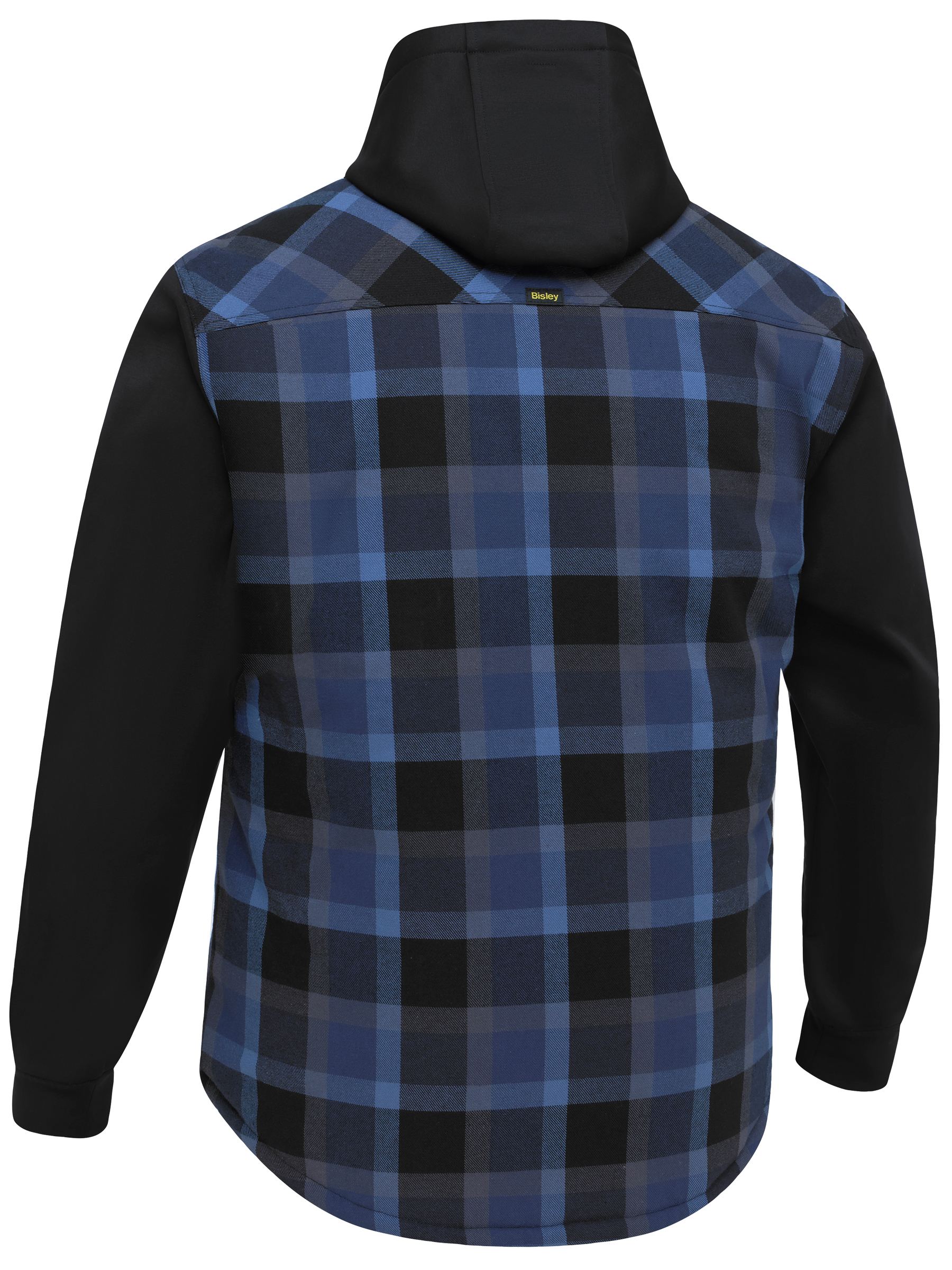 Bisley Contrast Check Hooded Shirt (BJ6708)