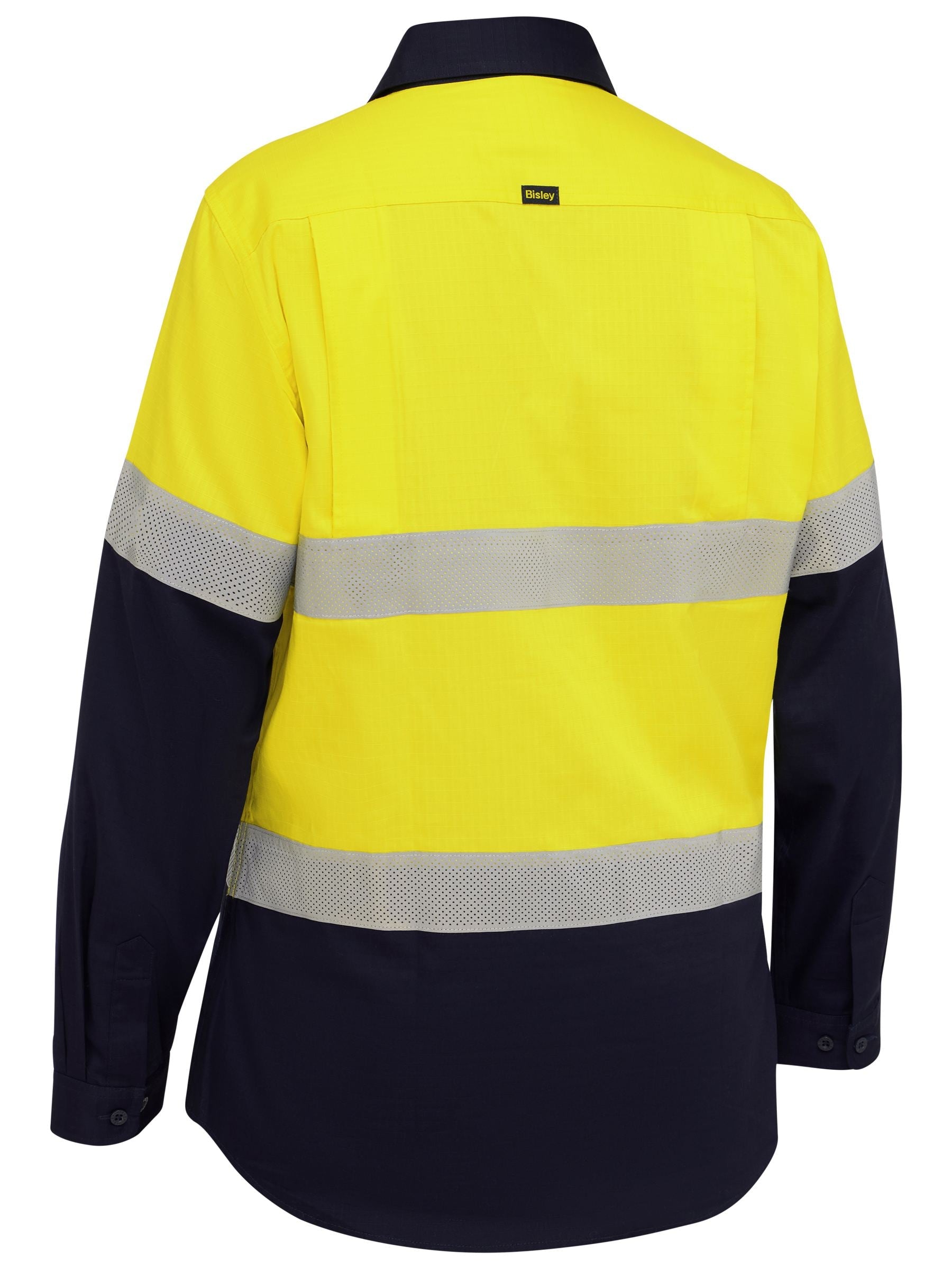 Bisley Women's Taped Hi Vis Ripstop Vented Shirt (BL6495T)