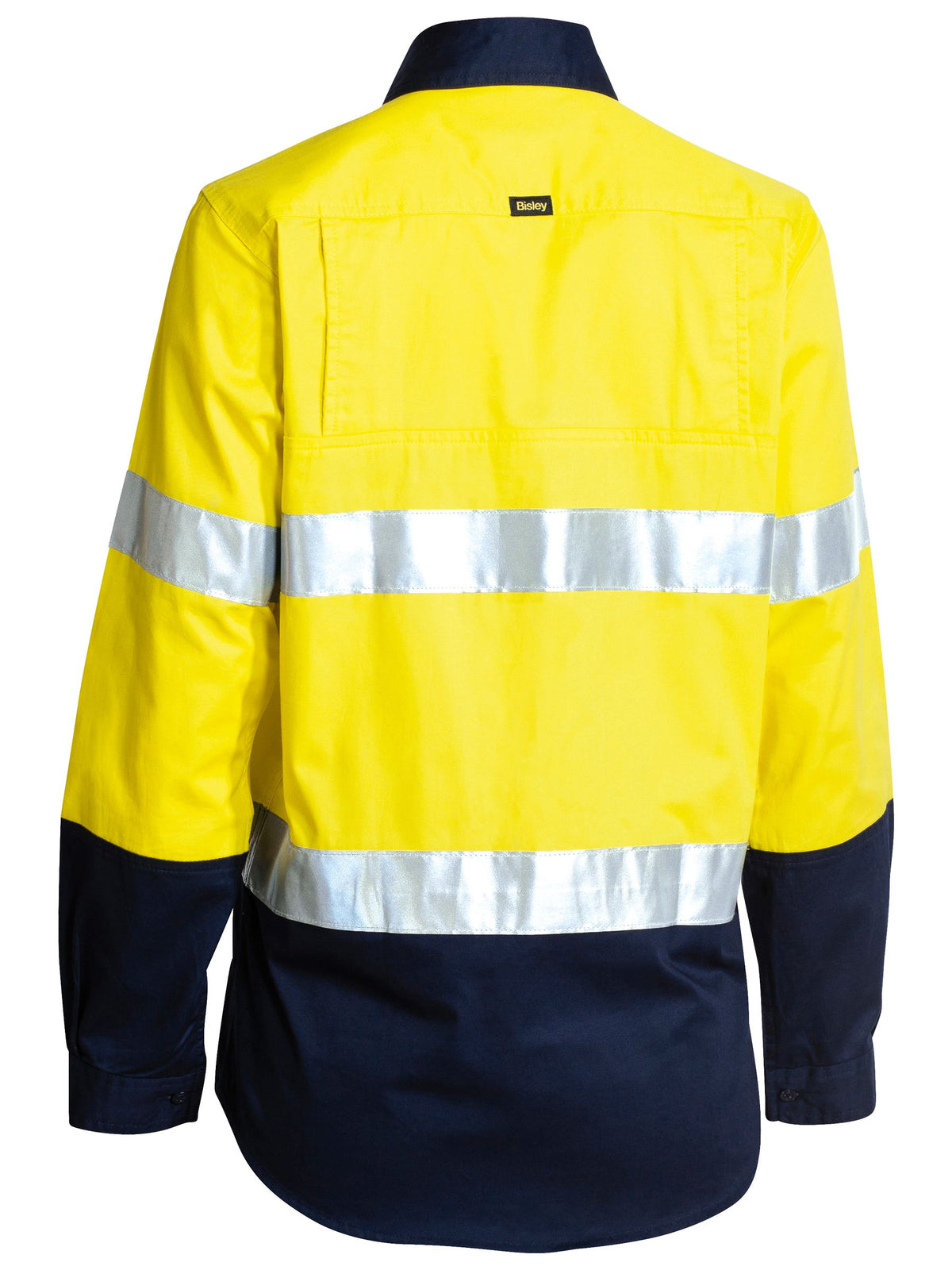 Bisley Womens 3M Taped Two Tone Hi Vis Cool Lightweight Shirt - Long Sleeve (BL6896)