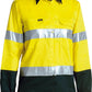 Bisley Womens 3M Taped Two Tone Hi Vis Cool Lightweight Shirt - Long Sleeve (BL6896)