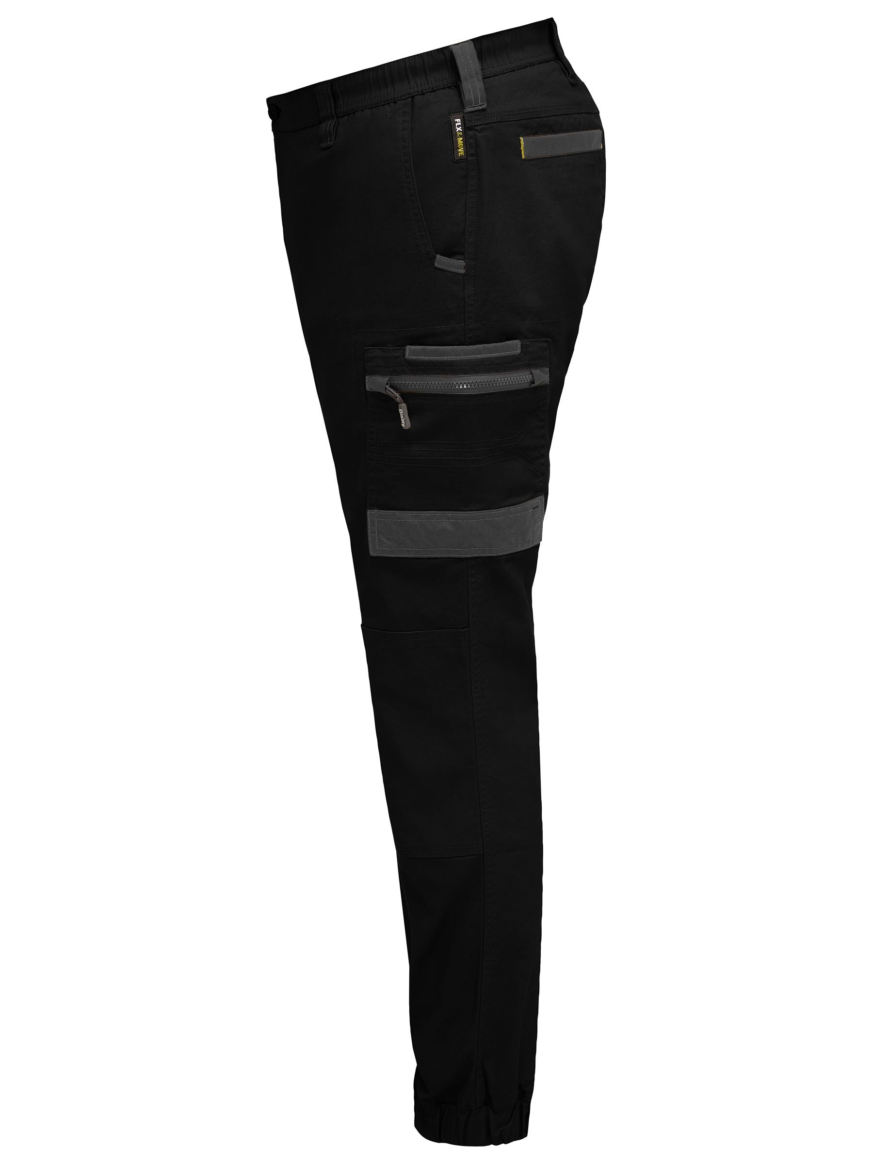 Bisley Flx & Move Elastic Waist Cargo Cuffed Pants (BPC6237)
