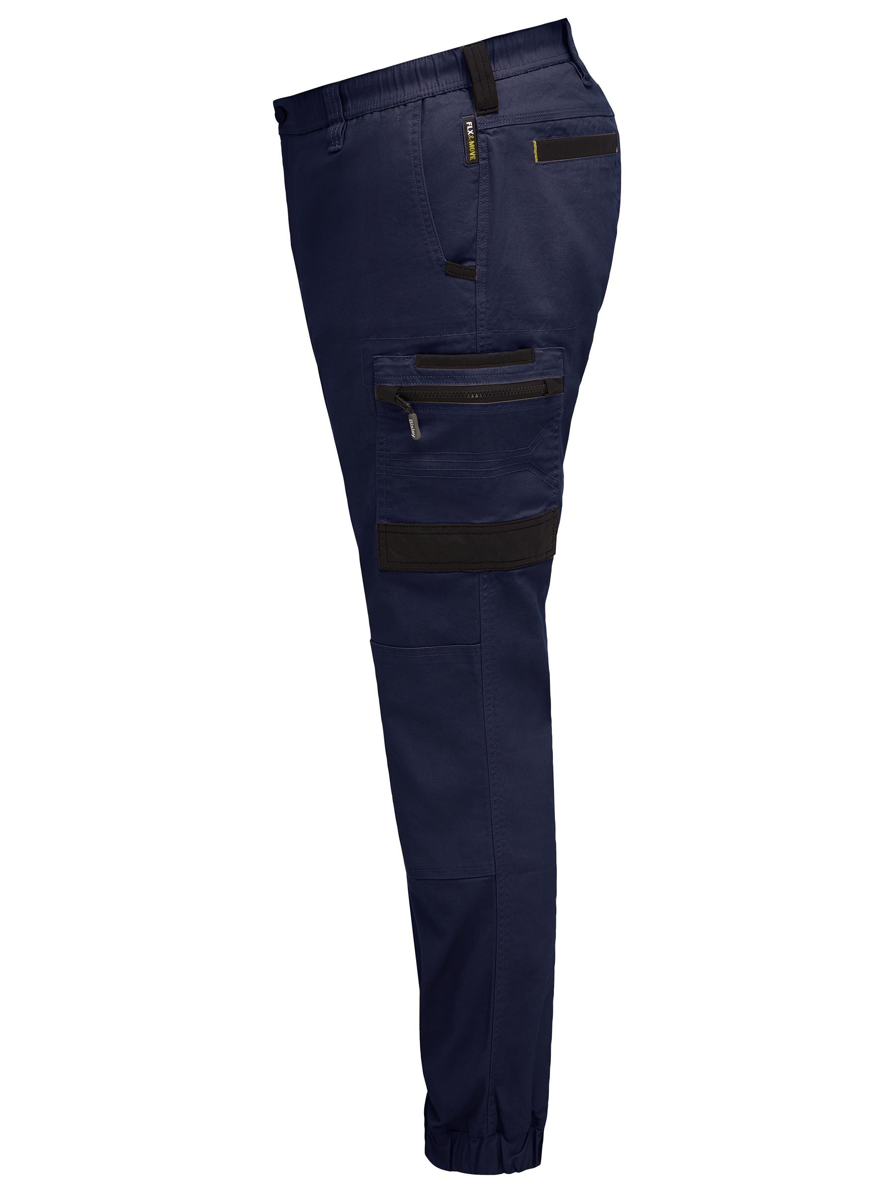 Bisley Flx & Move Elastic Waist Cargo Cuffed Pants (BPC6237)