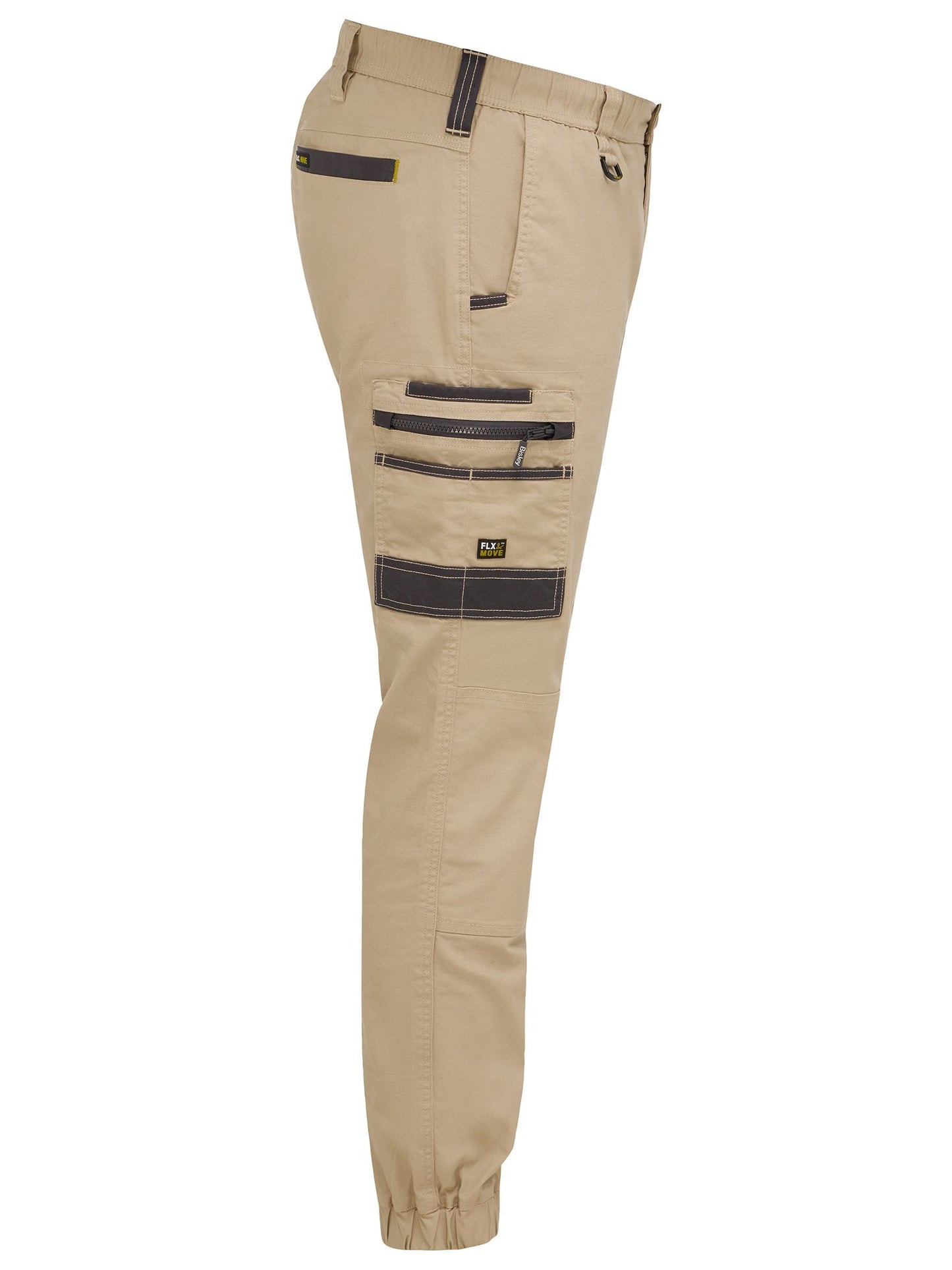 Bisley Flx & Move Elastic Waist Cargo Cuffed Pants (BPC6237)