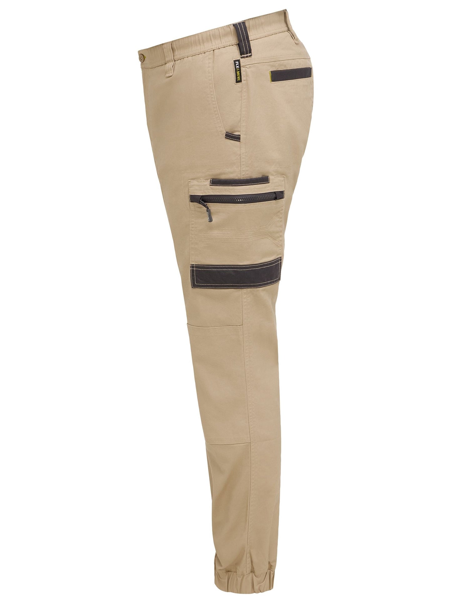 Bisley Flx & Move Elastic Waist Cargo Cuffed Pants (BPC6237)