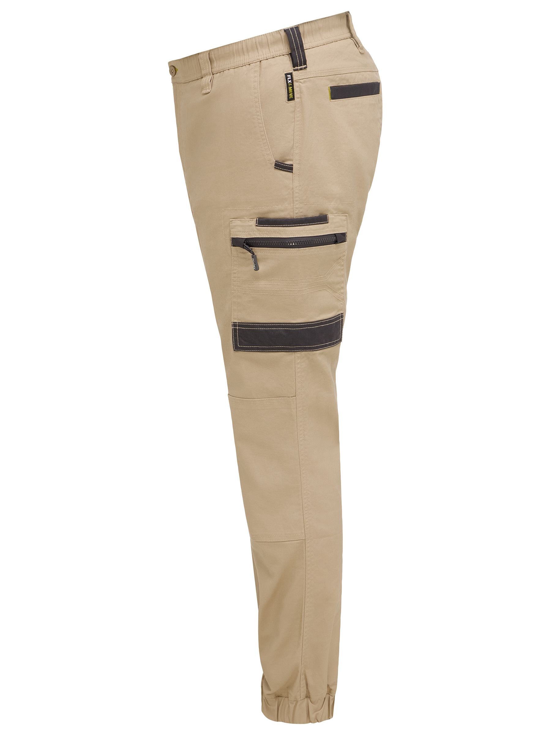 Bisley Flx & Move Elastic Waist Cargo Cuffed Pants (BPC6237)
