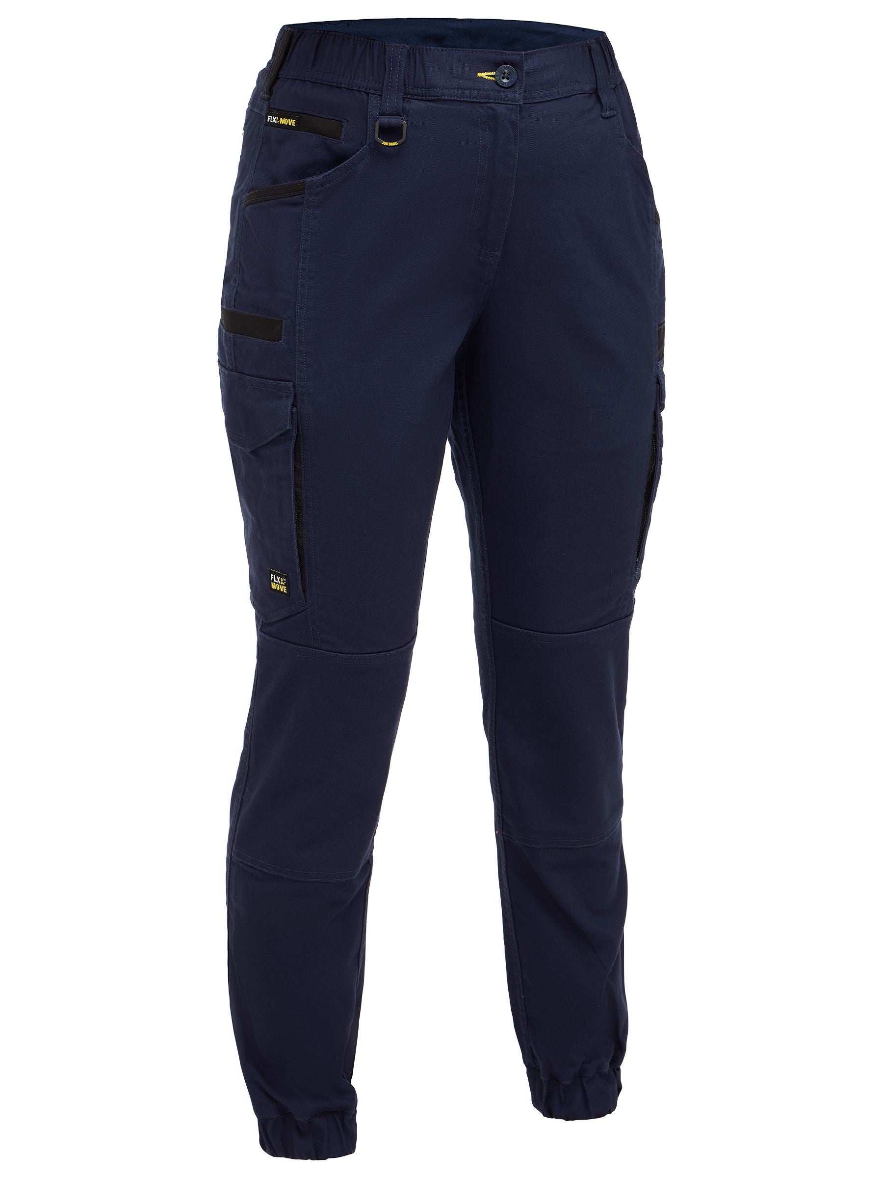 Bisley Womens Flx & Move™ Elastic Waist Cargo Cuffed Pants (BPCL6237)