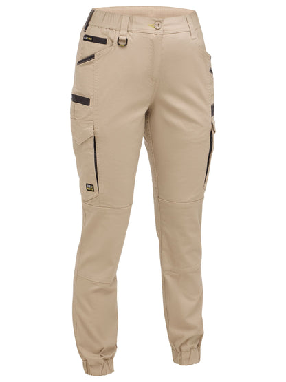 Bisley Womens Flx & Move™ Elastic Waist Cargo Cuffed Pants (BPCL6237)